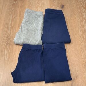 Cat & Jack Girls Size 7/8 Navy and Gray Bottoms Set.